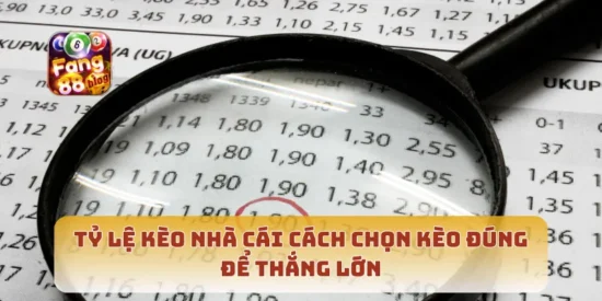 Tỷ Lệ Kèo Nhà Cái Cách Chọn Kèo Đúng Để Thắng Lớn